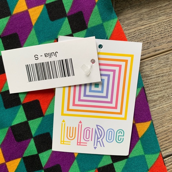 LuLaRoe NWT Julia Dress Sz S - Picture 4 of 6